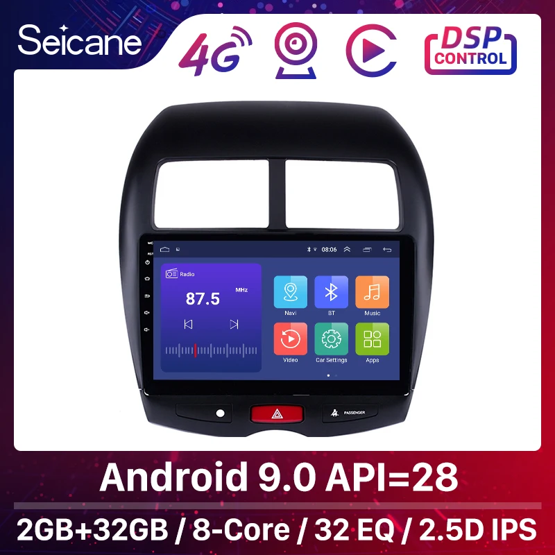 Автомагнитола Seicane 2 din мультимедийный видеоплеер навигация GPS Android 9 0 для 2010 2011 2012