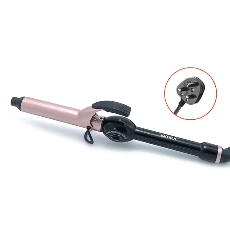 25MM UK PLUG Щипцы для завивки волос керамический турмалиновый палочка Регулируемая температура анти-ожоги инструмент для укладки дома путешествия 094E - Цвет: 25MM UK PLUG