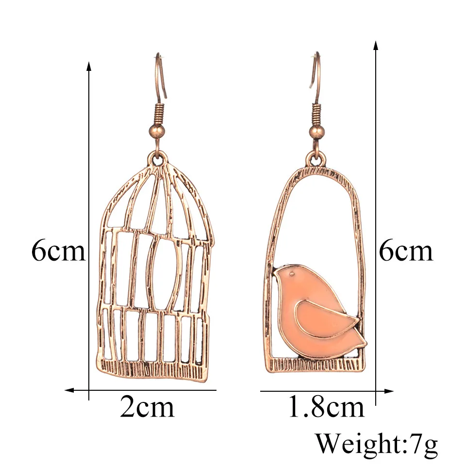 Bohemia Rose Gold Tassel Fringe Drop Earrings for Women Vintage Ethnic Natural Stones Round Geometric Earrings Female Jewelry (1396)