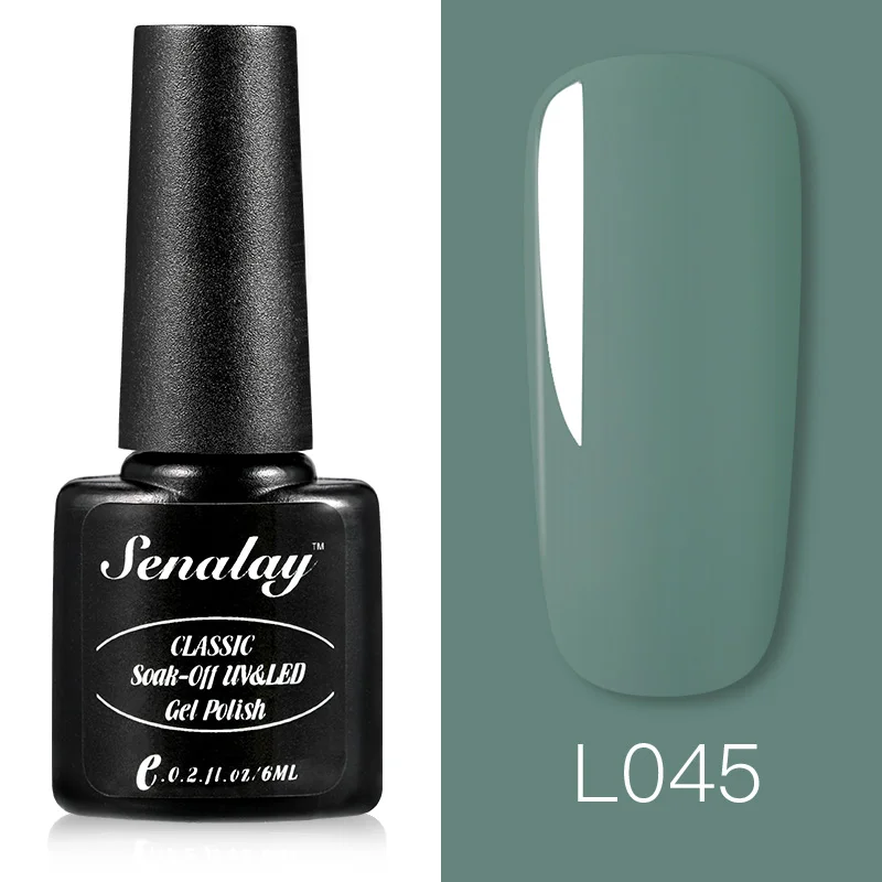 RE12-L045 SENALAY Гель-лак для ногтей, Лаки, основа, верхнее покрытие, Полупостоянный УФ светодиодный гель для ногтей, маникюрный набор для ногтей - Цвет: RE12-L045