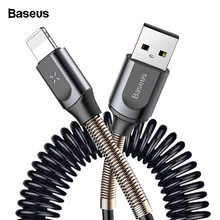 Baseus USB кабель выдвижной пружинный кабель для iPhone X XS Max XR 8 7 6 Plus Быстрая зарядка зарядное устройство кабель для передачи данных провод шнур адаптер