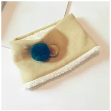 Осенне-зимний детский шарф, модный однотонный шарф в Корейском стиле с кольцом для мальчиков и девочек, 50