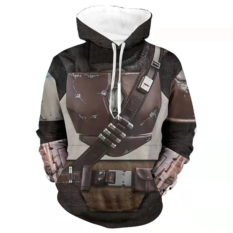 

Movie Star Wars The Mandalorian Yoda Cosplay Costume 3D Printed Hooded Fashion Sweatshirts Hoodies Sportswear