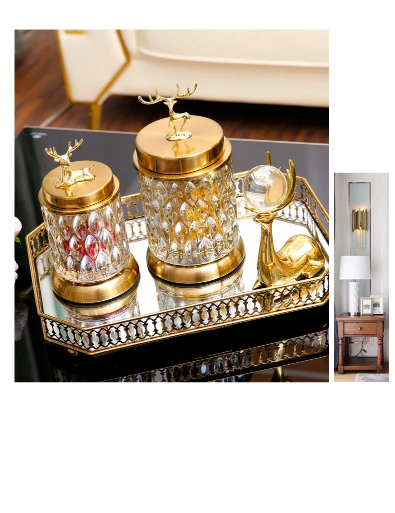 Creative Luxury Deer Glass Jar Decorative Jar With Lid Snack Candy Jar Decoration (Set Of 2) 7 Creative Luxury Deer Glass Jar Decorative Jar With Lid Snack Candy Jar Decoration (Set Of 2)