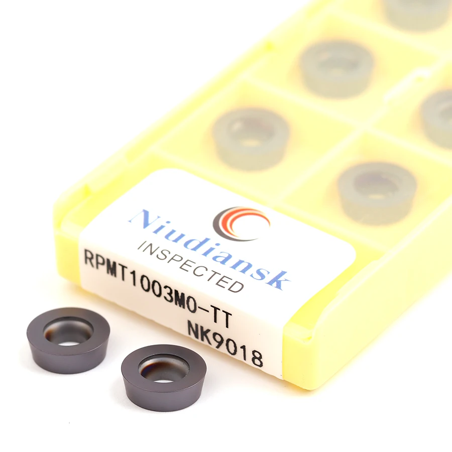 

10pcs RPMT1003MO-TT NK9018 Round Carbide Inserts Metal milling cutter CNC Lathe Turning Tools Milling tool apply stainless steel