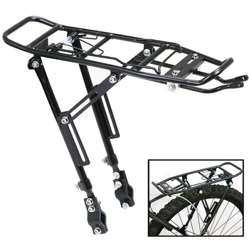 

Alloy Rear Bicycle Pannier Rack Carrier Bag Luggage Cycle Mountain Bike Black