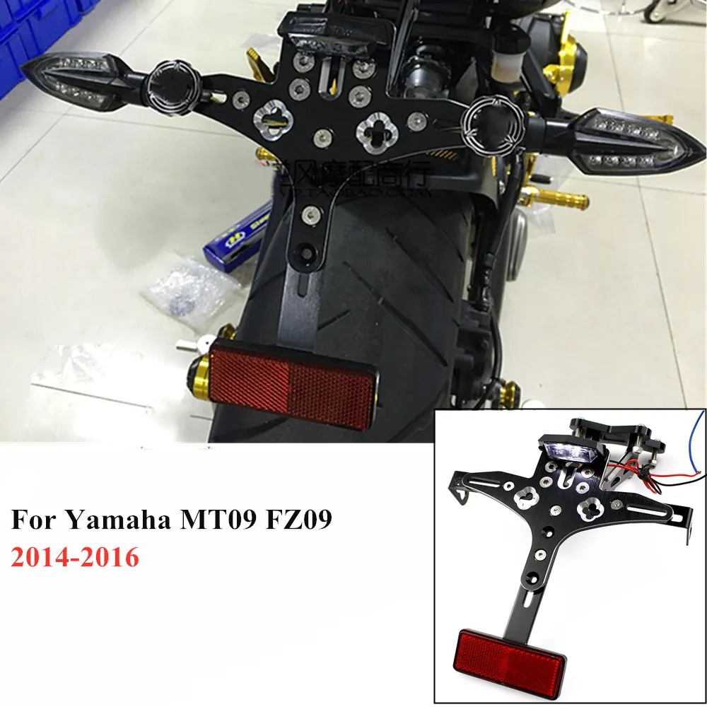 Регулируемый кронштейн для держателя номерного знака Yamaha FZ09 MT09 FZ 09 MT 2014 2015