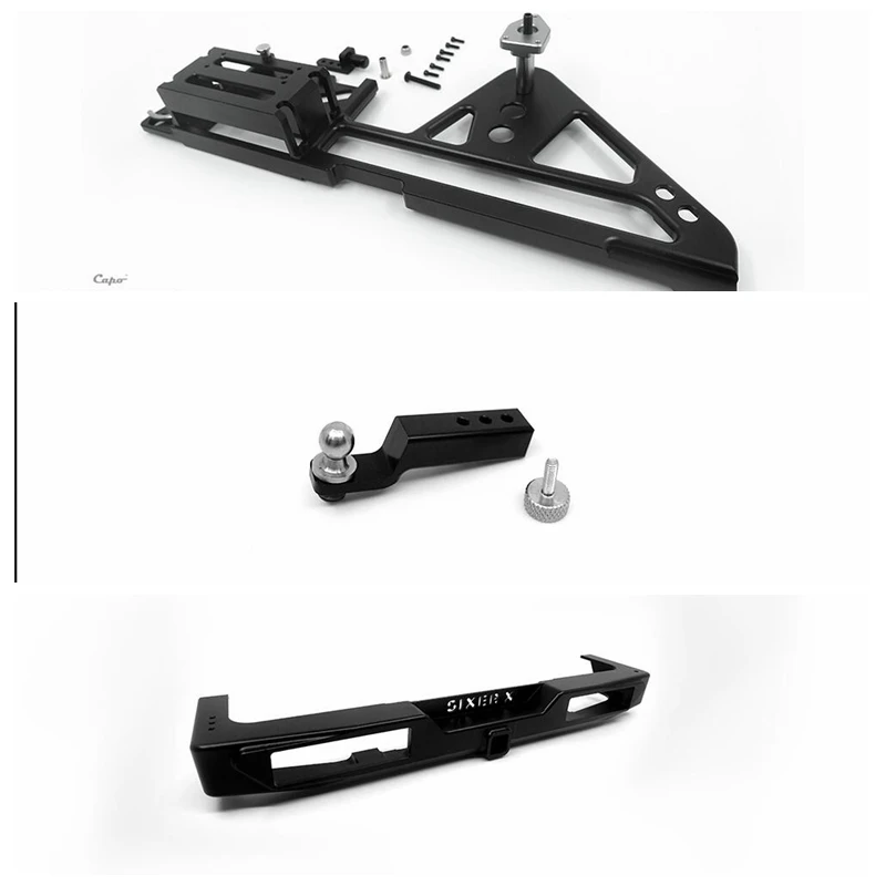 

Rear bumper + spare wheel mount + trailer hook for CAPO SIXER 1 Suzuki Samurai