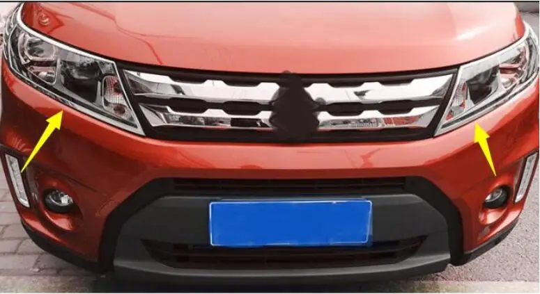 forSUZUKI Vitara специальная Передняя и задняя абажур модификация Передняя головка рассеивателя задняя обрамление фары украшение