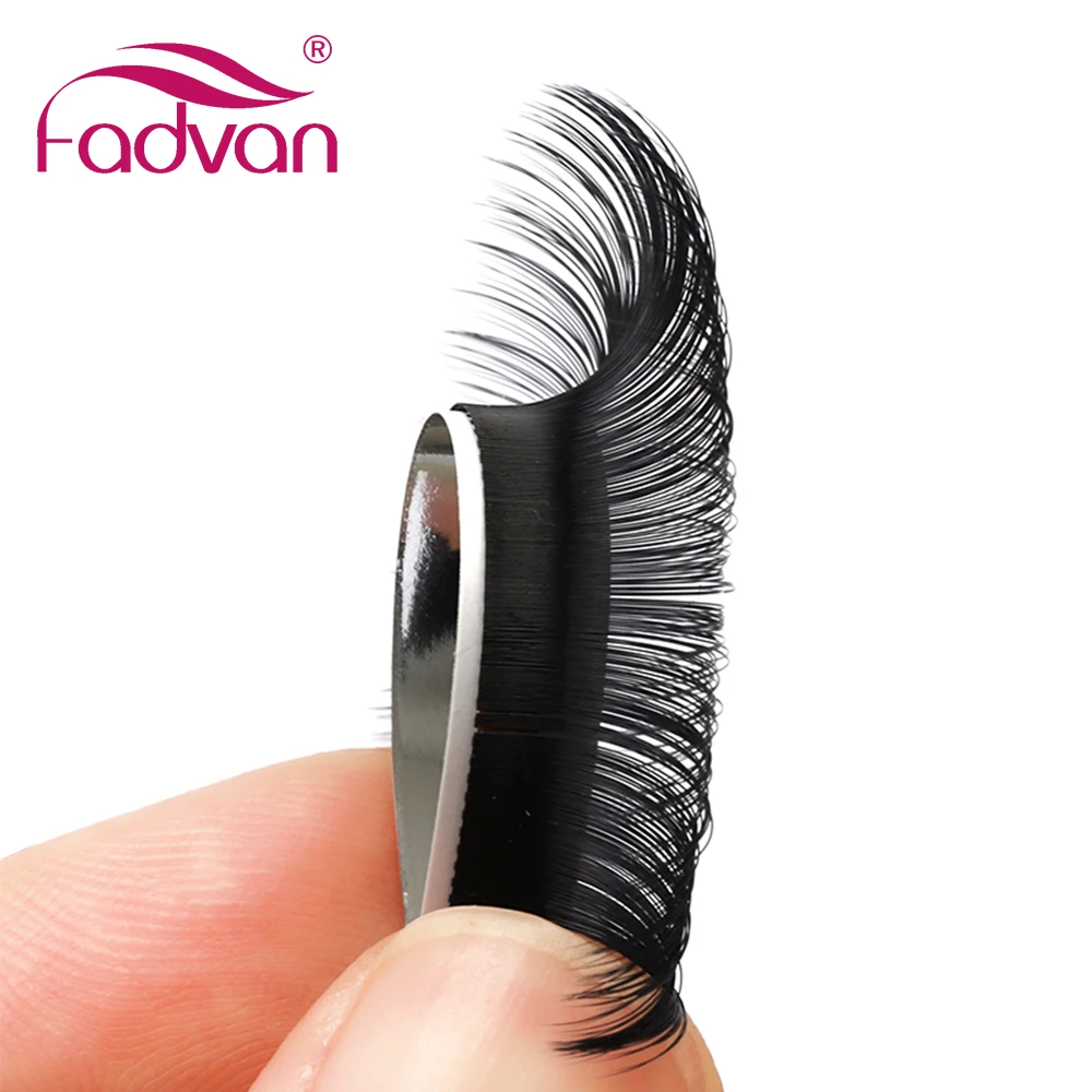 Fadvan Classic 16 Lines Faux Mink Natural Eyelash Extension C/CC/D/DD Curl Individual Makeup Lashes Extension Supplies