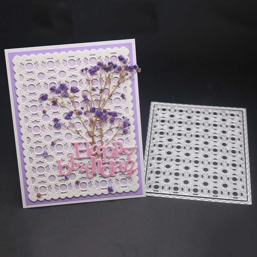 

Hollow Flower Pattern Adv-one Metal Cutting Dies Stencils For DIY Scrapbooking Embossing Paper Cards Photo Album Making Craft