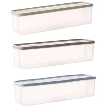 

3PCS Refrigerator Covered Noodle Storage Box Food Storage Box Kitchen Multigrain Noodle Sealed Box