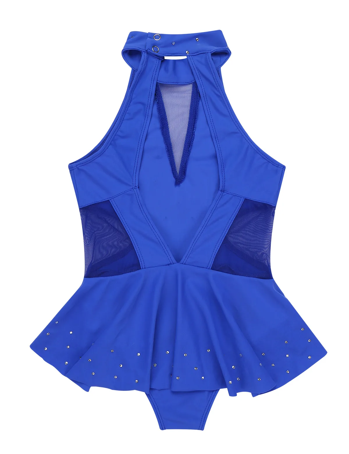 Kids Girls Sleeveless Sparkly Rhinestone Ballet Dance Leotard Modern Contemporary Ballroom Dance Stage Performance Dancewear