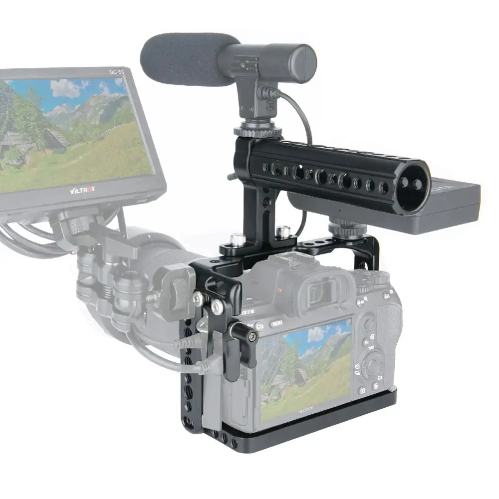 Клетка для камеры NICEYRIG Rig Sony a7m3 a7r3 A7RIII a73 A7III A7MIII A9 a7r2 A7RII a7s2 A7SII dslr верхняя рука 1/4