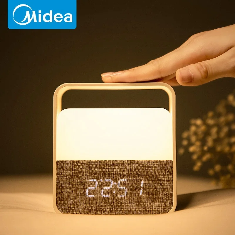 

Beauty New Style Alarm Clock Small Night Lamp Smart Home Lamp Bedside LED Charging Light Creative Science And Technology Smart P