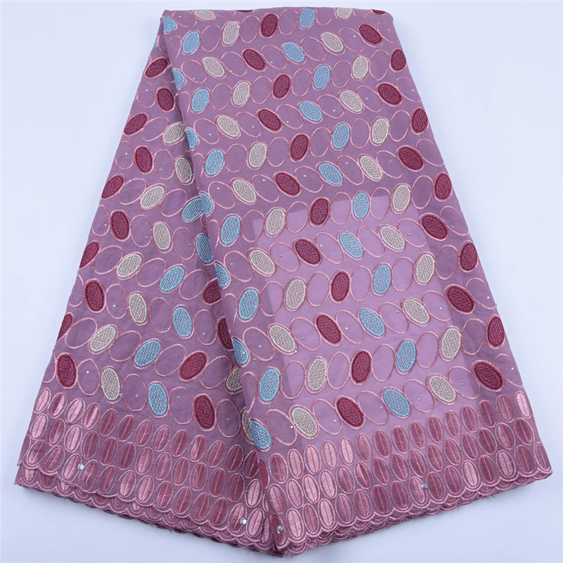 

New Arrival Onion Nigerian Swiss Cotton Lace Fabric Latest African Lace Swiss Voile Lace Fabric In Switzerland For Party A1688