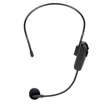 FM Headset Microphone Professional Wireless Head-Wear Mic Voice Amplifier for Speech Teaching