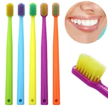 10 шт./компл. Уход за полостью рта Красочные Эргономичный Нескользящие очистки ручной супер-мягкий Портативный компактный Щетинная кисть Ванная комната Зубная щётка для здоровья