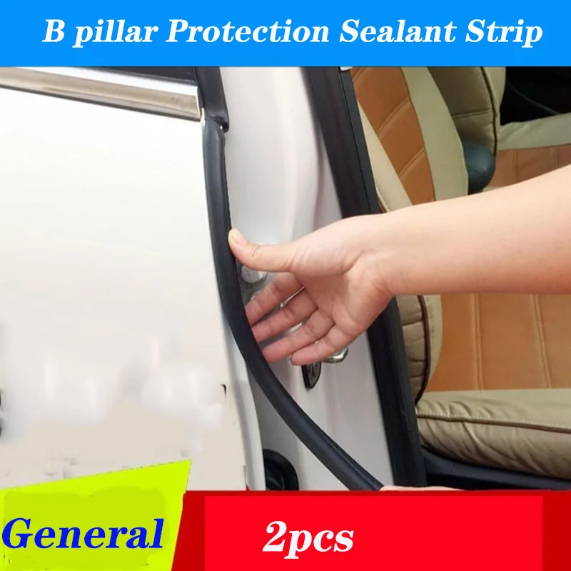 2pcs Car Door B Pillar Protection Sealant Seal Strip For Opel Astra H J