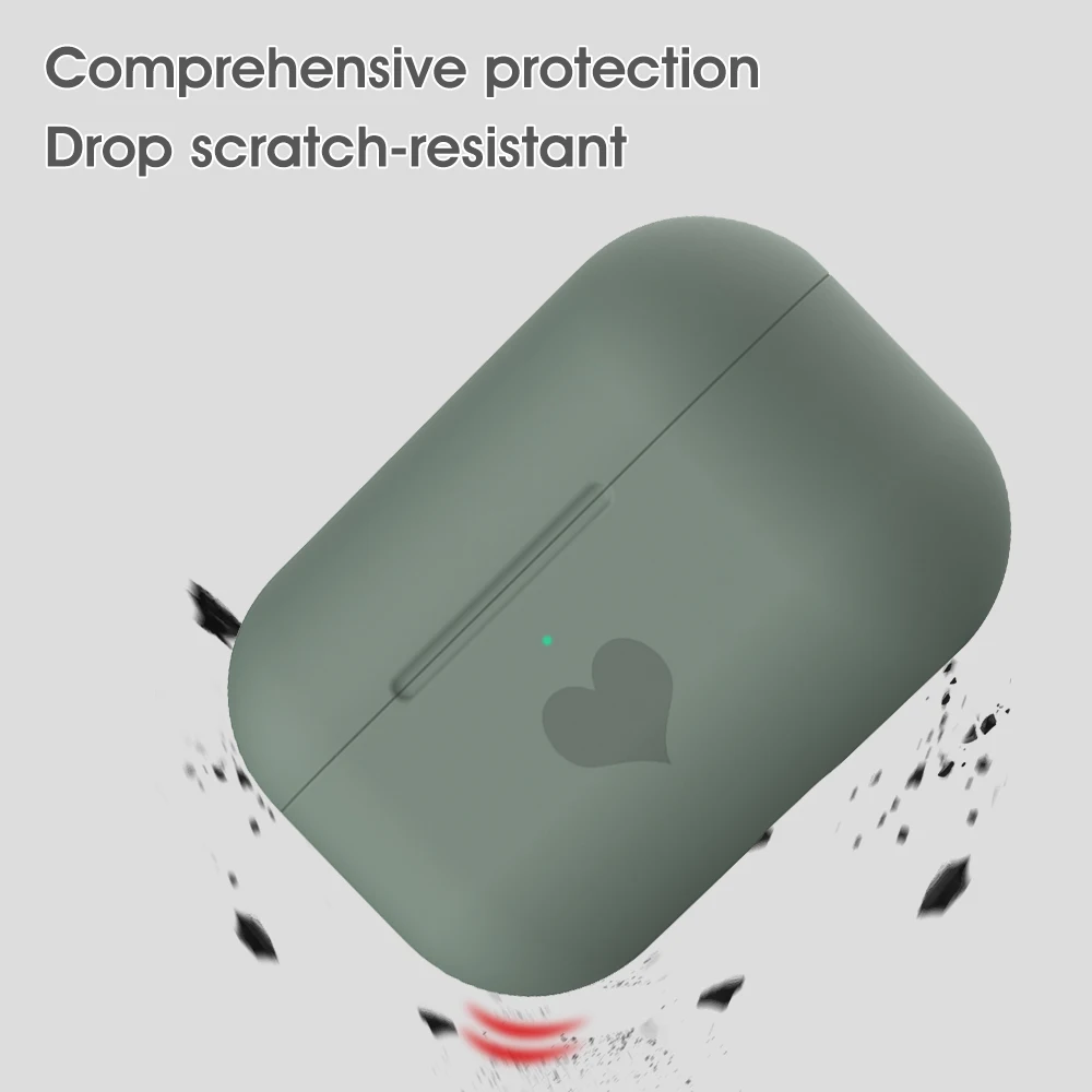 ТПУ Мягкие силиконовые чехлы для Airpods Pro защитный аксессуар ультра тонкий чехол противоударный держатель для Air Pods Pro защитный