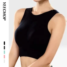 Yeechop, Женский сетчатый, ударопрочный, тянущийся, спортивный бюстгальтер, дышащий, без застежек, быстро сохнет, для йоги, бесшовное для тренировки, спортивный бюстгальтер