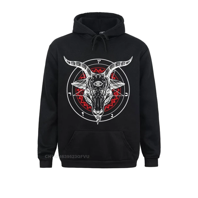 Satanic Goat Baphomet Sweater Lucifer Novelty Designe Men's Tees Casual  Pullover Hoodie Cotton Sweakawaii Clothes - AliExpress