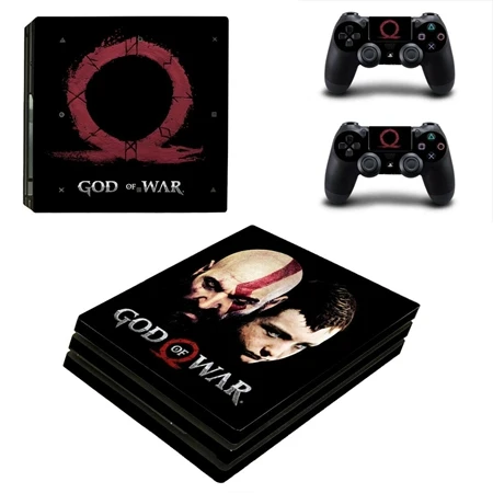 Наклейки God Of War для PS4 Pro Playstation 4 Pro консоль+ 2 контроллера геймпад виниловые наклейки игровые аксессуары - Цвет: YSP4P-2135