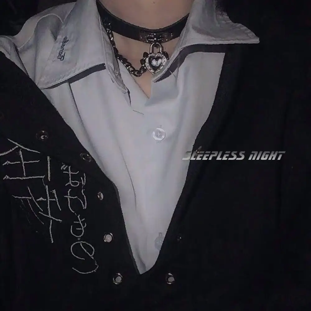 HZ Punk 2019 Новое металлическое ожерелье чокер черное Стразы Готическая крутая