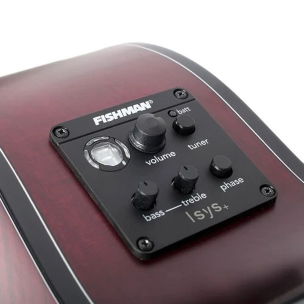 Fishman ISYS+ эквалайзер качество гитары Пикап предусилитель Эквалайзер Тюнер Пьезо звукосниматель инструменты