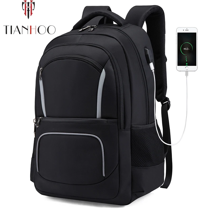 

TIANHOO Men USB Backpack Outdoor Multifunction Backpacks Men's Customized Large Capacity Waterproof Business Bag
