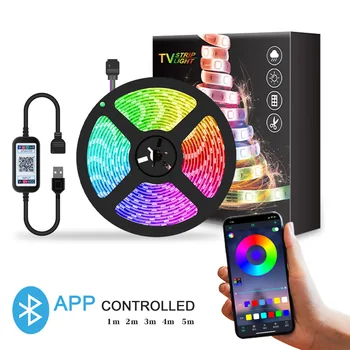 

5m RGB Waterproof Led Strip Pc USB Smd 5050 Tv Backlight Tape Gamer Cabinet Ambilight WIFI Controller Living Room Decoration 5v