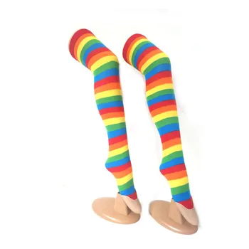 

1Pair Over Knee Pattern Printed Stockings Slim Long Game Cosplay Party Costume Socks FO Sale
