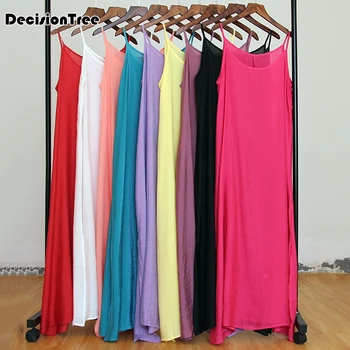 

2020 women slips full slips under dress anti emptied intimates everyday slip dress Intimates Spaghetti Vest Dress Underdress