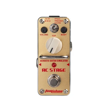 

New AROMA AAS-3 AC Stage Guitar Pedal Simulator Guitar Effect Pedal Mini Single Effects True Bypass Guitar Parts & Accessories