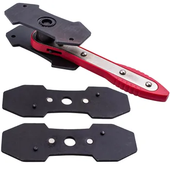 

Ratcheting Brake Caliper Piston Spreader Press Tool + 2 Sizes Piston Plates install Tools Set