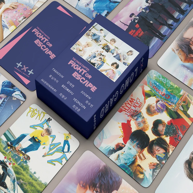 55PCS / Kpop Stray kids NO EASY Lomo Cards ATEEZ TXT TWICE NCT Bangtang Boys TXT ENHYPEN ITZY MAMAMOO Card album idol fan card