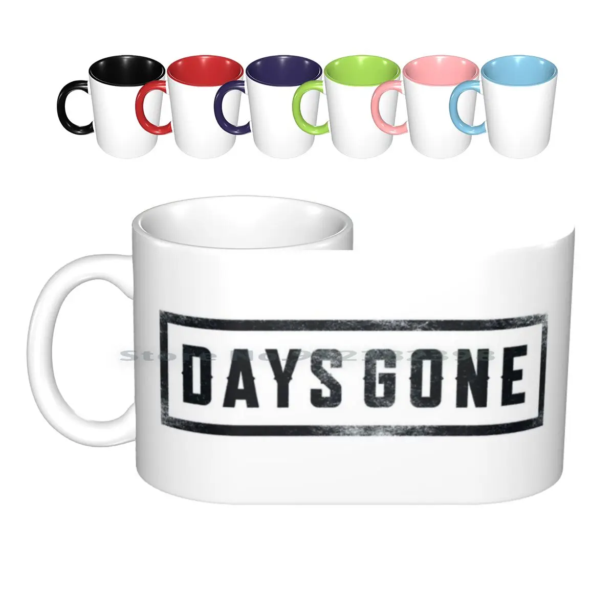 Daysgone Title Black Ceramic Mugs Tazze Da Caffè Tazza Da Tè Al Latte Days Gone Dayssone Days Gone Deacon St Deacon Sarah Whitaker Games