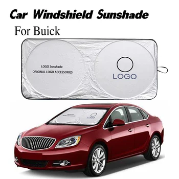 

Car sunshade cover with logo auto windshield sun shade protector parasol coche emblem for Buick car window sunlight blind block