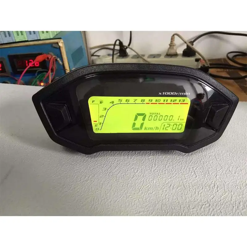 HobbyLane, универсальный, для мотоцикла, lcd, цифровой, 13000 об/мин, спидометр, подсветка, моторный цикл для 2-4 цилиндров, М, одометр, дропшиппинг