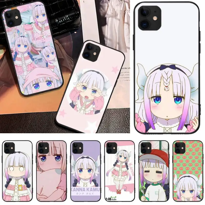 Милый дракон kanna чехол для телефона iphone7 iphone 8 plus 7 6 6s X XR XS MAX 11 12 Pro Max | Мобильные