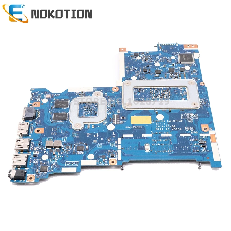 NOKOTION BDL51 LA-D713P материнская плата для ноутбука hp notebook 15-BA 854959-601 854959-001 A10-9600P процессор R8 M445DX графика работает