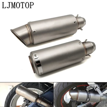 

51mm 60mm motorcycle universal exhaust pipe Muffler Exhaust For Suzuki GT250 500 SV1000 GSX1250 1400 650F SFV650 SV650 GSXR 600