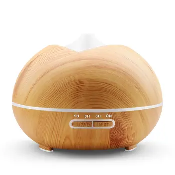 

Remote Control Wood Grain Aromatherapy Machine New Home Colorful Night Light Ultrasonic Aroma Humidifier