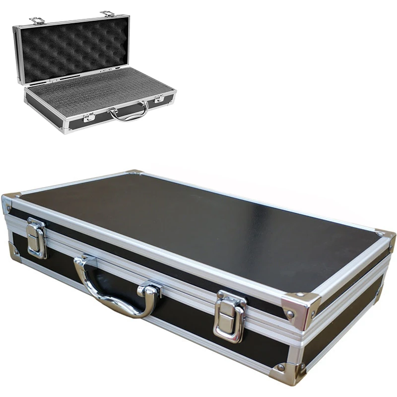 360x200x75mm Portable Aluminum Toolbox Equipment Instrument Case