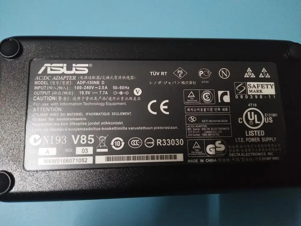 19,5 V 7.7A 150W зарядное устройство для ноутбука адаптер переменного тока для ASUS G73S G74 G53S G74S G53SX G74SX G72G ADP-120ZB BB ADP-150NB D источник питания 19,5 V 7.7A 150W зарядное устройство для ноутбука адаптер переменного тока для ASUS G73S G74 G53S G74S G53SX G74SX G72G ADP-120ZB BB ADP-150NB D источник питания