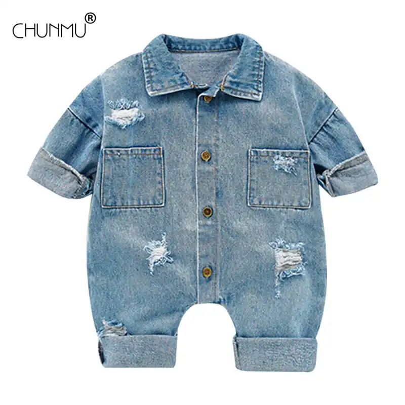 infant denim outfit
