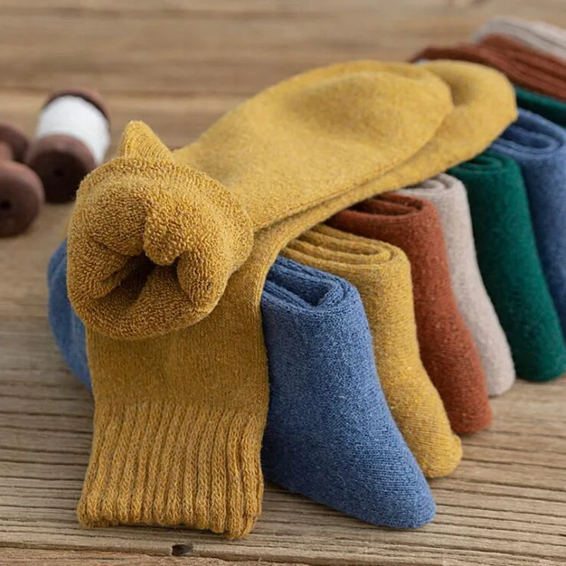 socks women and man winter thickened warm terry socks ladies tube socks floor socks imitation rabbit wool towel socks