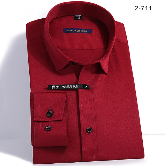Iron Free Mens Long Sleeve Shirt Bamboo 