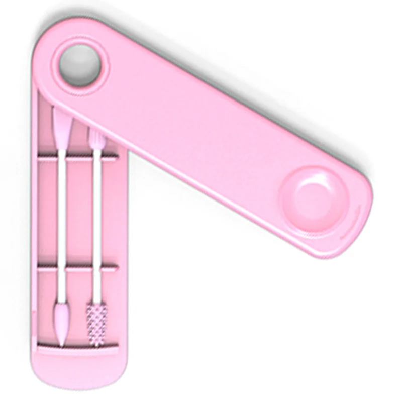 

Reusable Cotton Swab Ear Cleaning Cosmetic Silicone Buds Swabs Sticks Double-Headed Recycling for Cleaning Makeup
