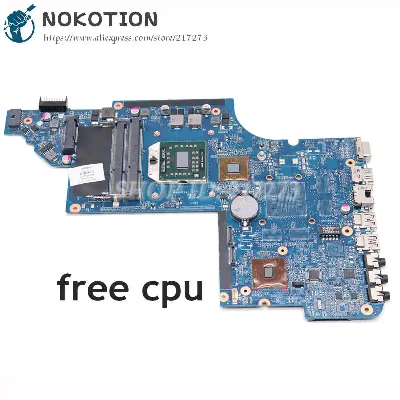 Материнская плата NOKOTION 640450-001 для ноутбука HP Pavilion DV6 DV6-6000 материнская разъем S1 DDR3